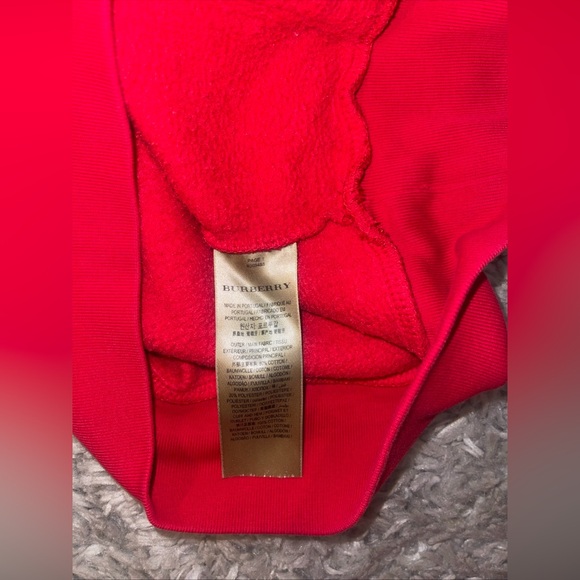 BURBERRY hoodie M Cotton red Style 8003488 - Picture 6 of 16